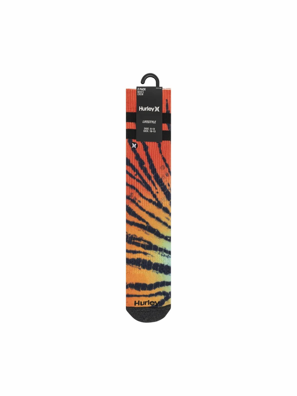 Extended Terry Crew Socks (2 Pack) | Hurley Orange Socks & Underwear