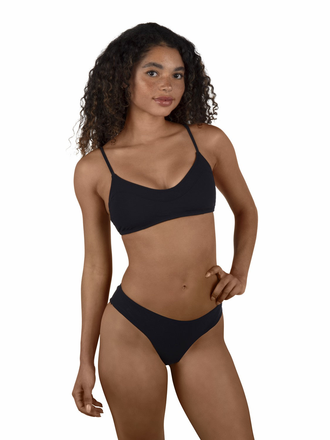 Max Solid Bralette Bikini Top | Hurley Black Bikinis