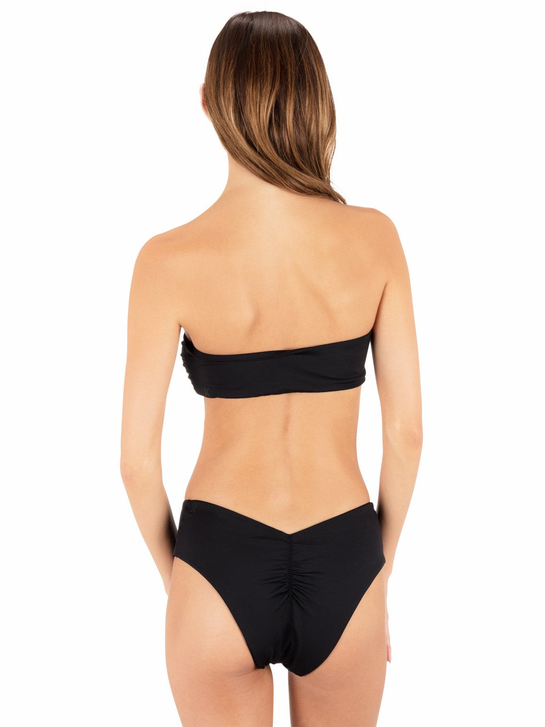 Solid V Moderate Hiphugger Bottom | Hurley Black Bikini & Swim Bottoms
