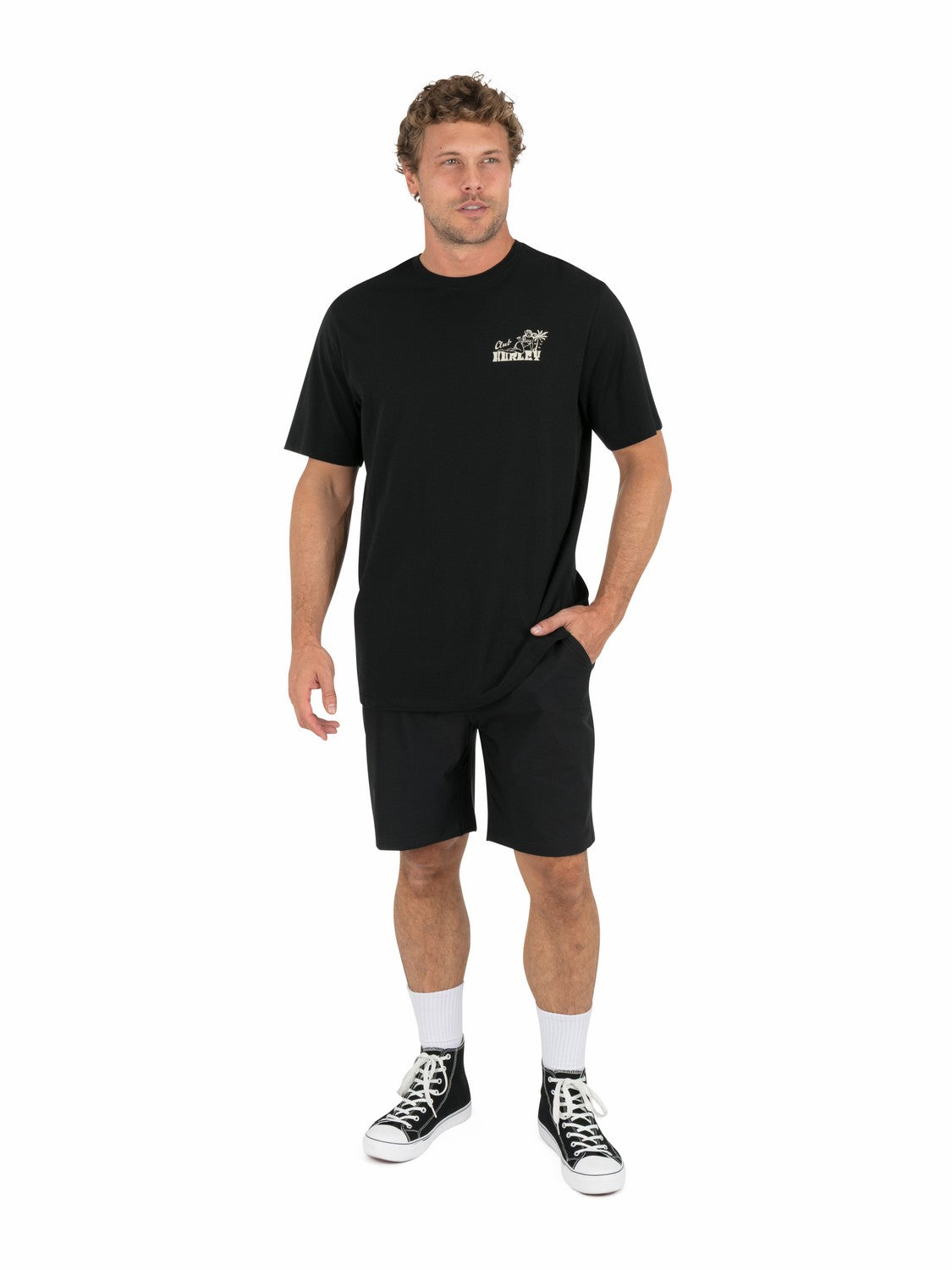 Supper Club Short Sleeve | Hurley Black T-Shirts