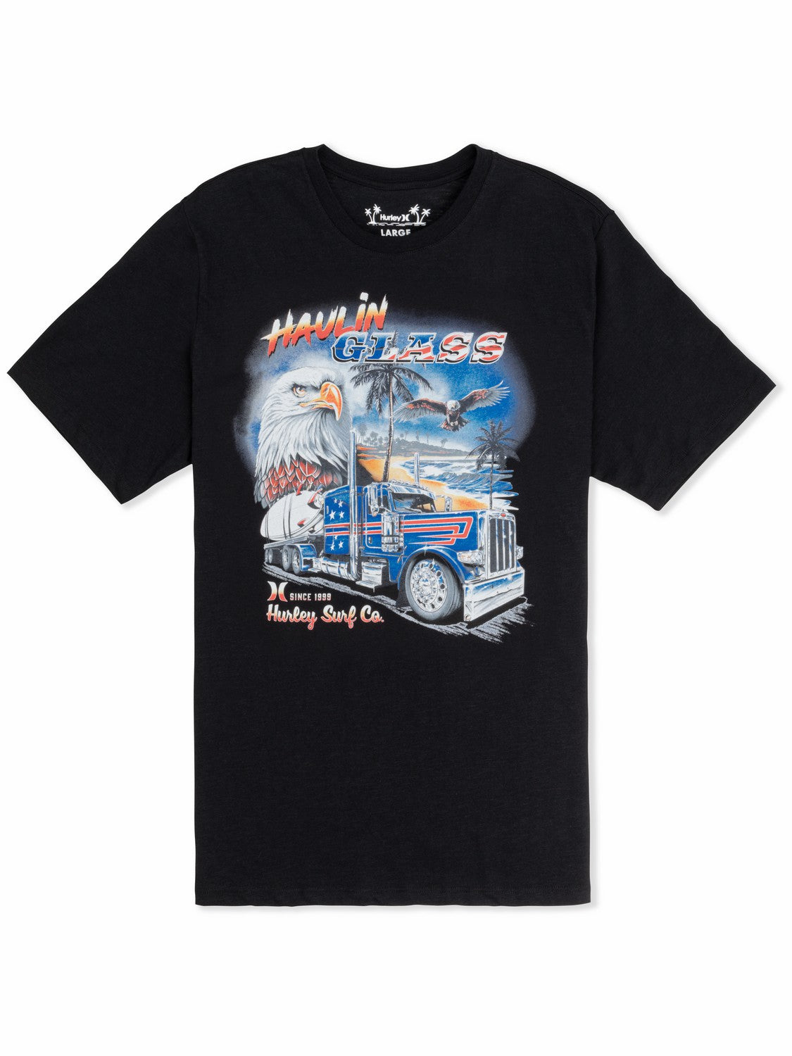 Haulin' Glass Short Sleeve | Hurley BLACK T-Shirts