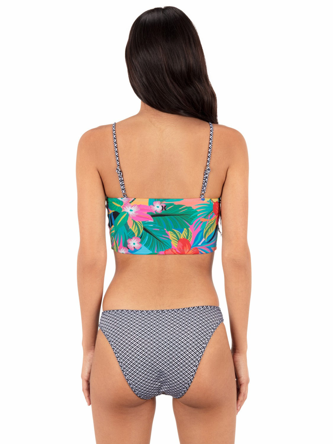 Reversible Pacific Night Moderate Scoop Bottom | Hurley Tropical Geo Sale Swim