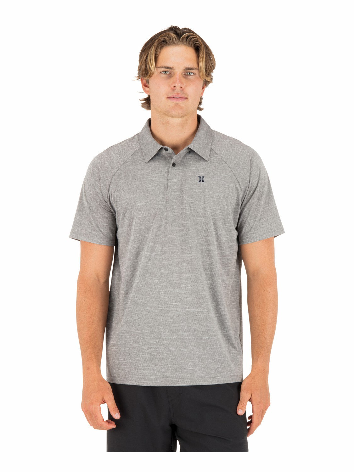 H2O Dri Outback Polo Short Sleeve | Hurley Stone Grey Polo Shirts