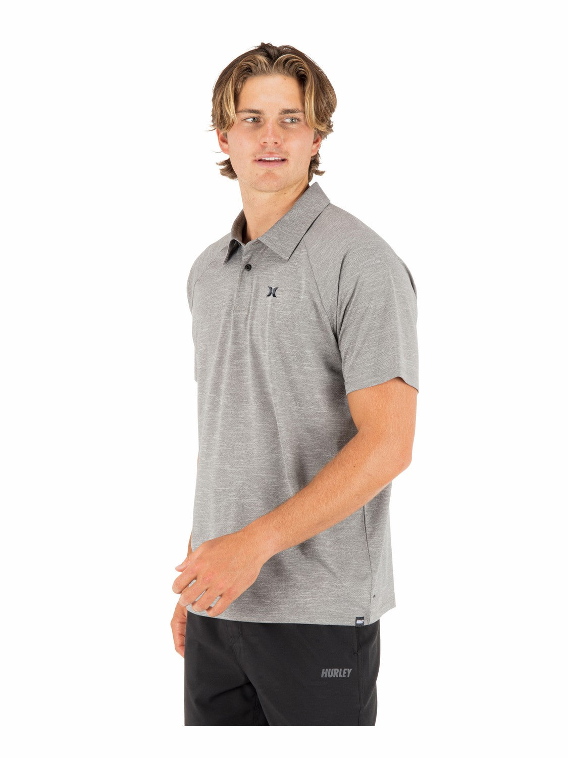 H2O Dri Outback Polo Short Sleeve | Hurley Stone Grey Polo Shirts