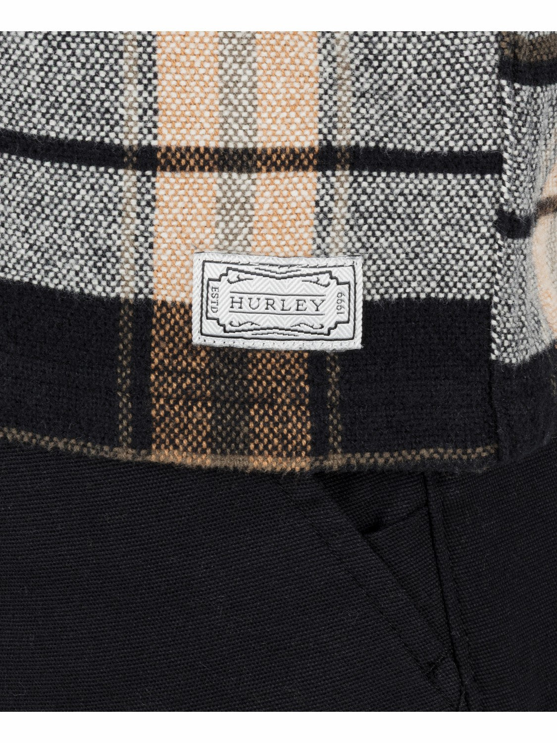 Santa Cruz Seaside Flannel Long Sleeve | Hurley Black Flannel
