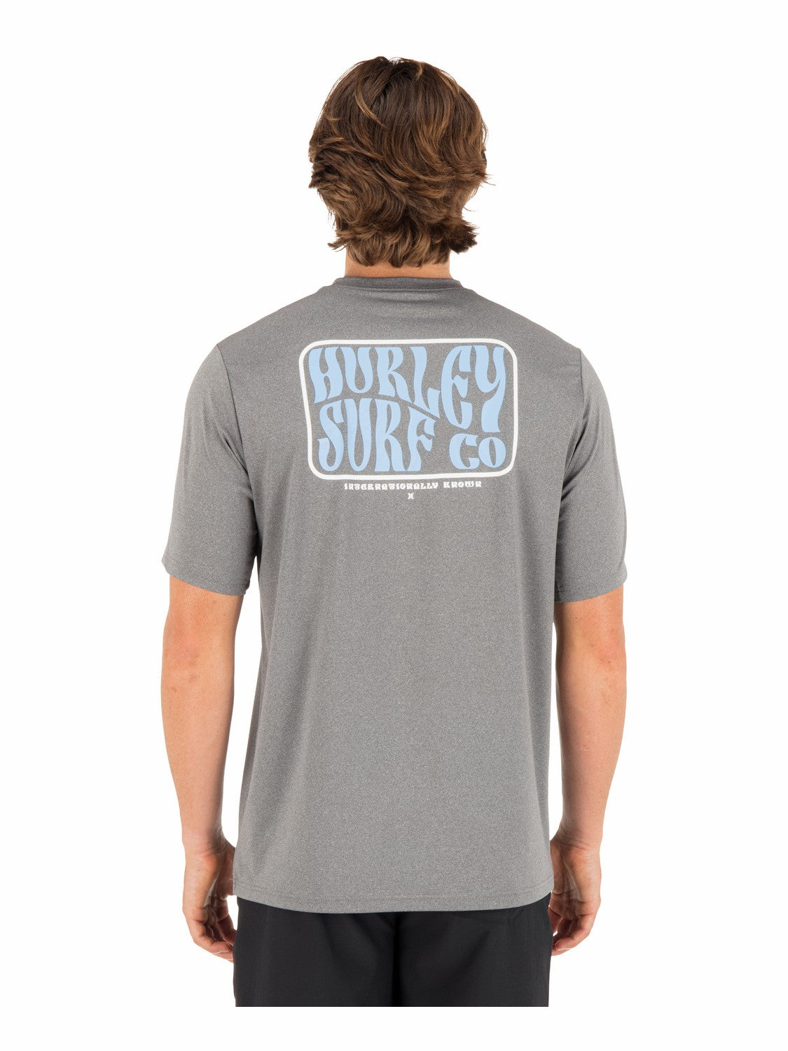 Hybrid UPF Short Sleeve | Hurley Ion Grey Heather Rashguards & Surf Shirts