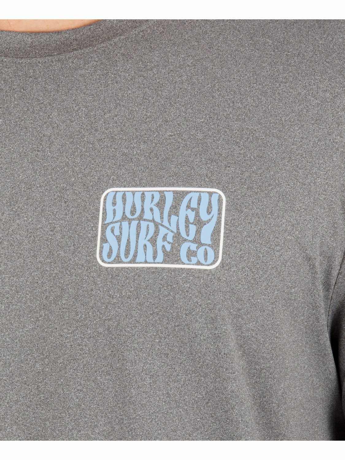 Hybrid UPF Short Sleeve | Hurley Ion Grey Heather Rashguards & Surf Shirts