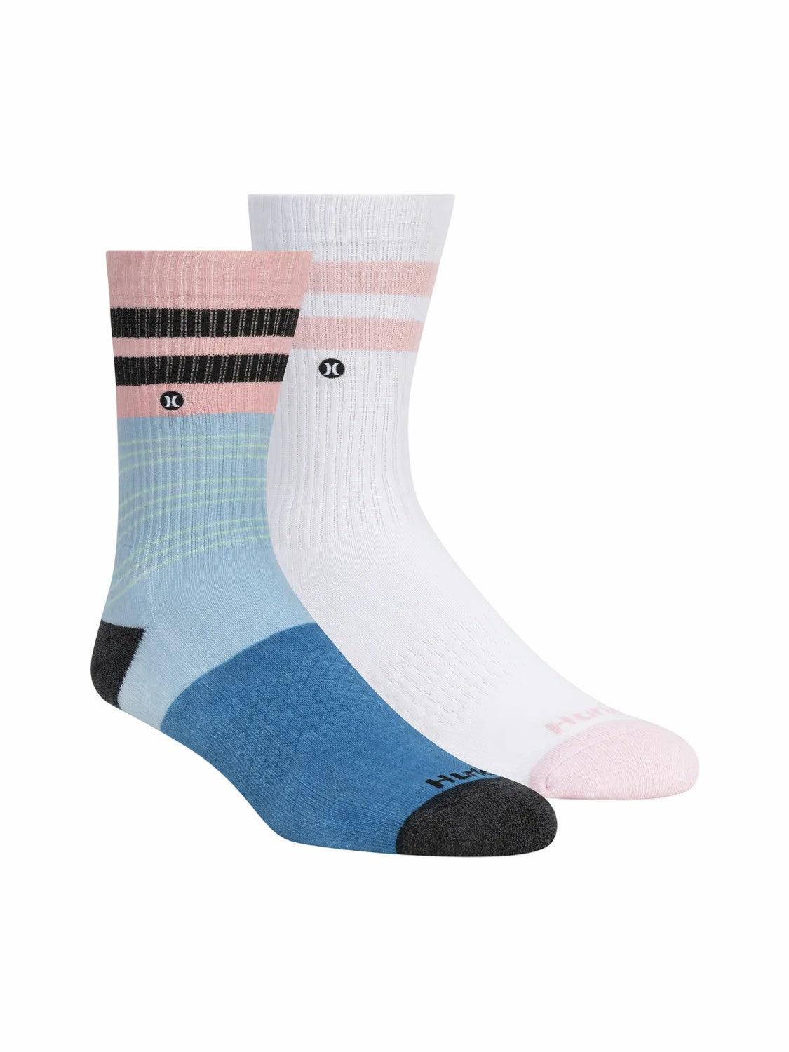 Extended Terry Crew Socks (2 Pack) | Hurley Blue Socks & Underwear