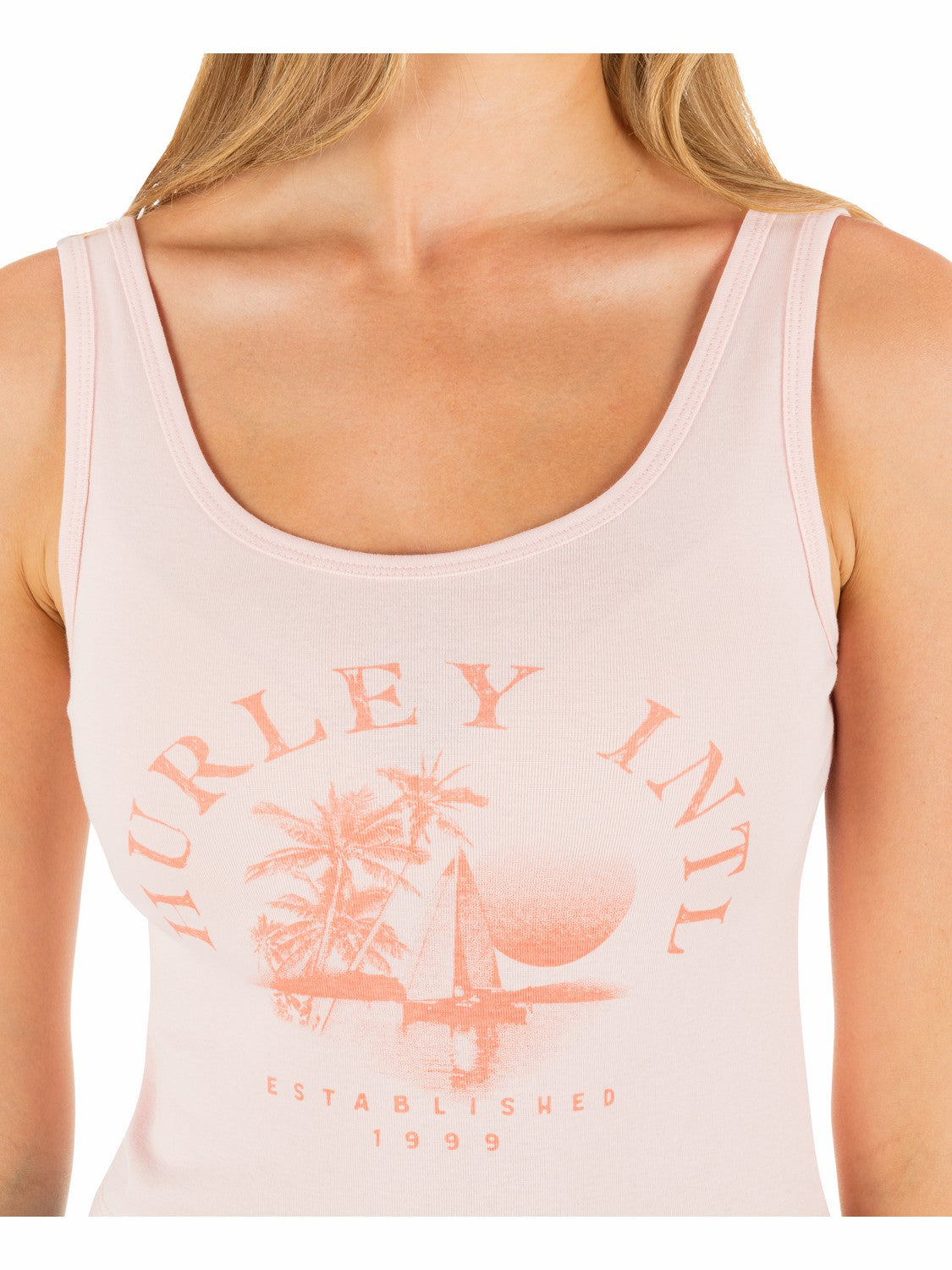 Seaside Scoop Crop Tank | Hurley English Rose Tank Tops