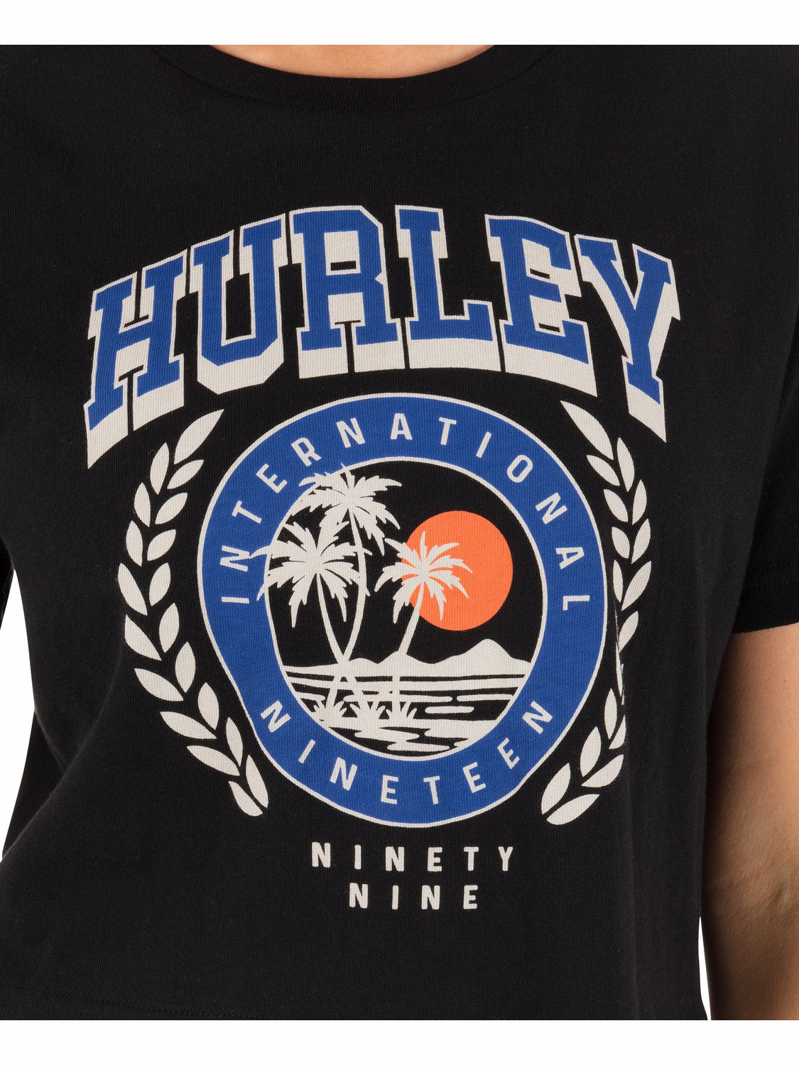 Academy Boxy Crop Tee | Hurley Black T-Shirts