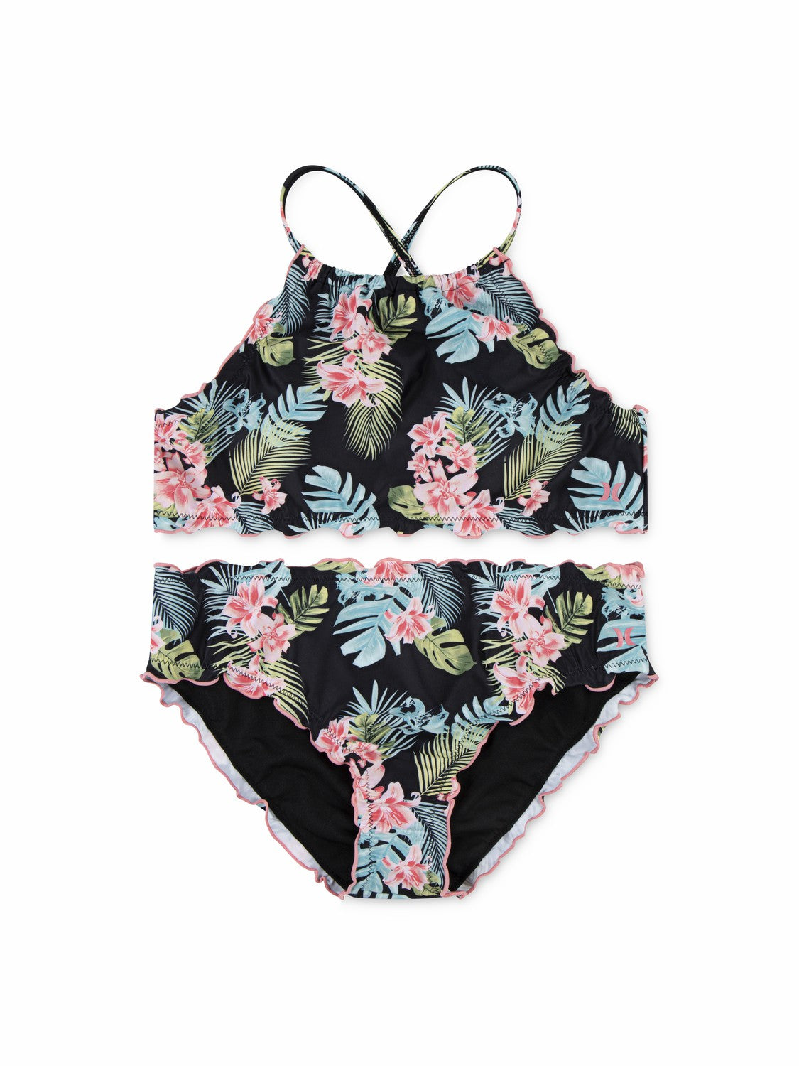 Girls' UPF50+ 2-Piece Bikini Swim Set | Hurley Black Girls' Surf & Swim