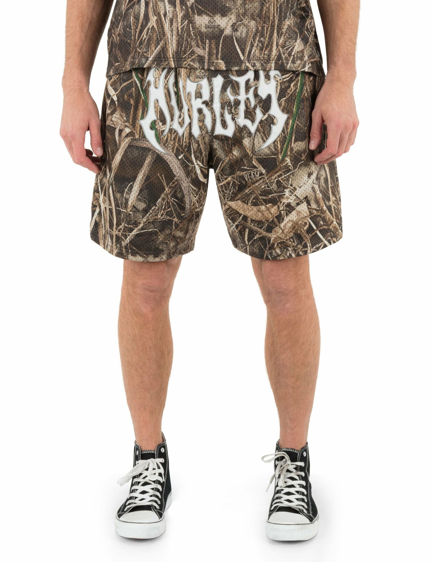 Hurley x Travis Barker Real Tree Mosh Pit Mesh Short | Hurley Black Sale Walkshorts