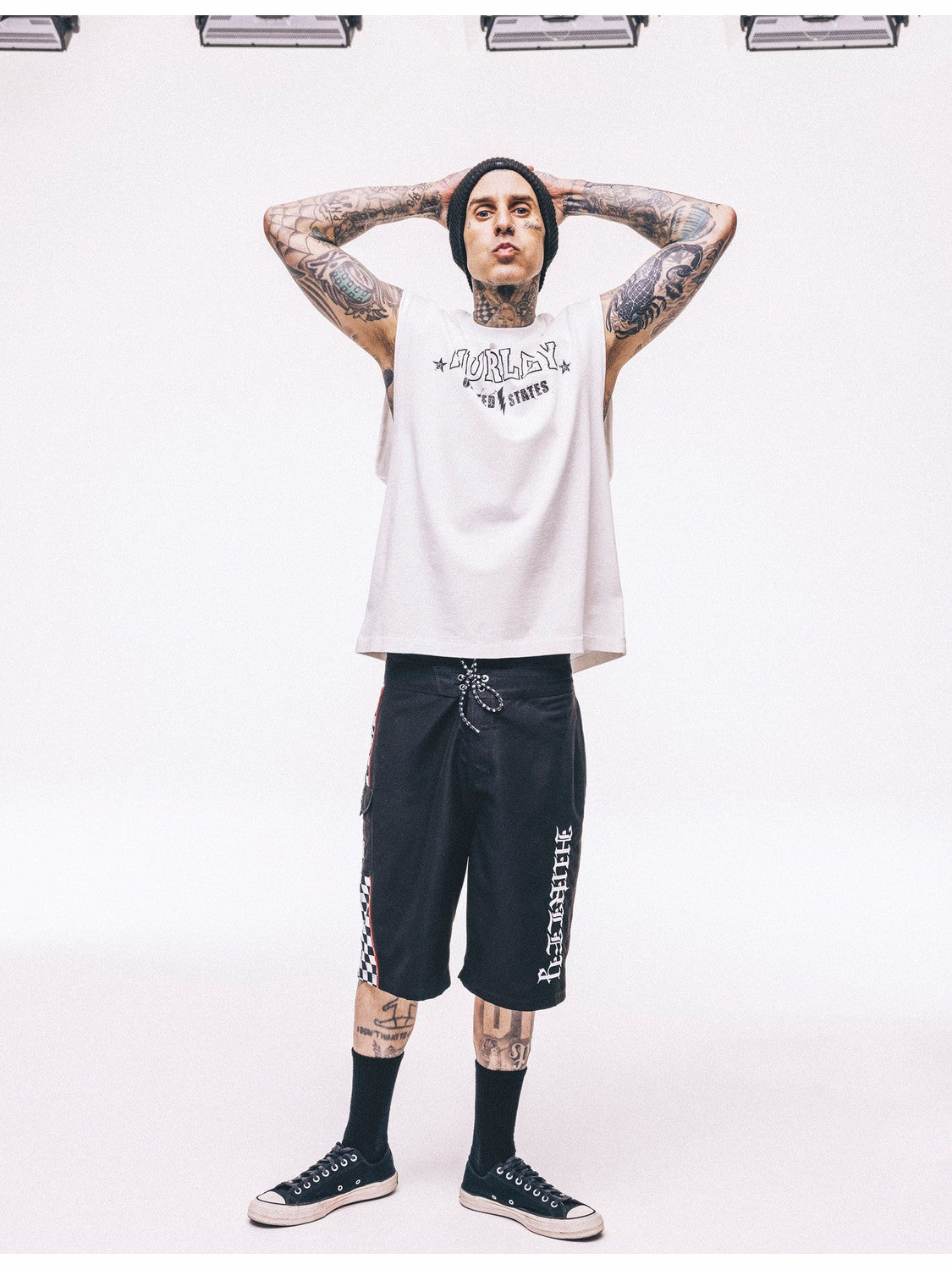 Hurley x Travis Barker Gothic Cargo 22" | Hurley BLACK Boardshorts