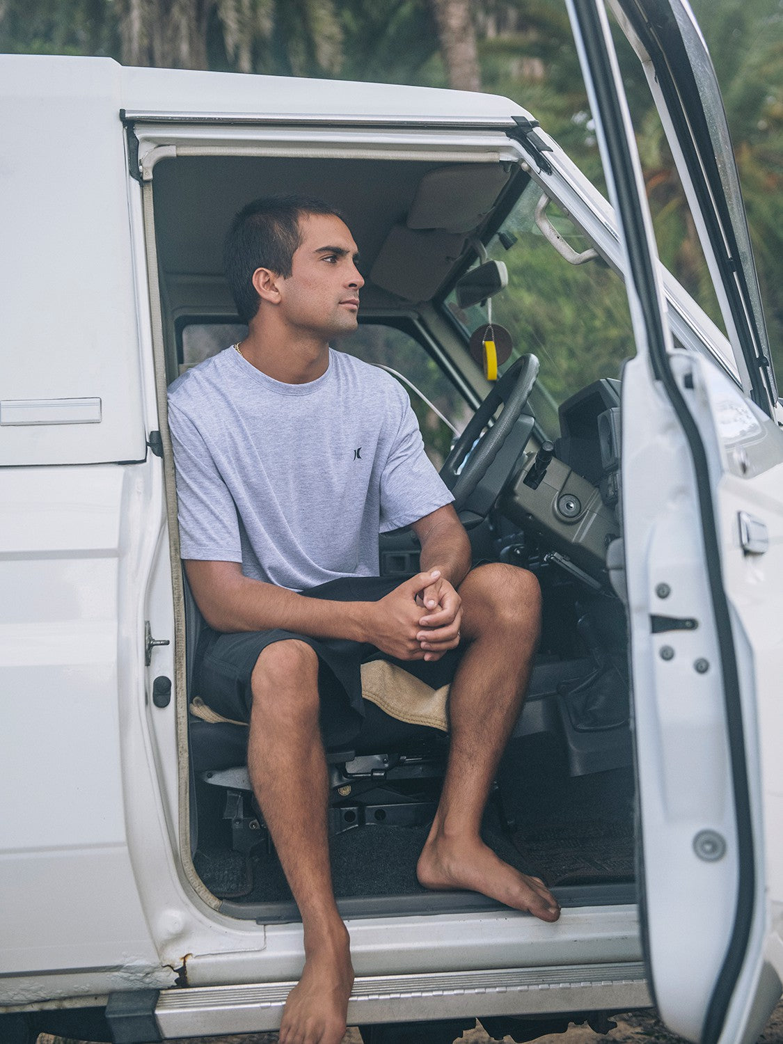 Icon Tee Short Sleeve | Hurley Dark Grey Heather T-Shirts