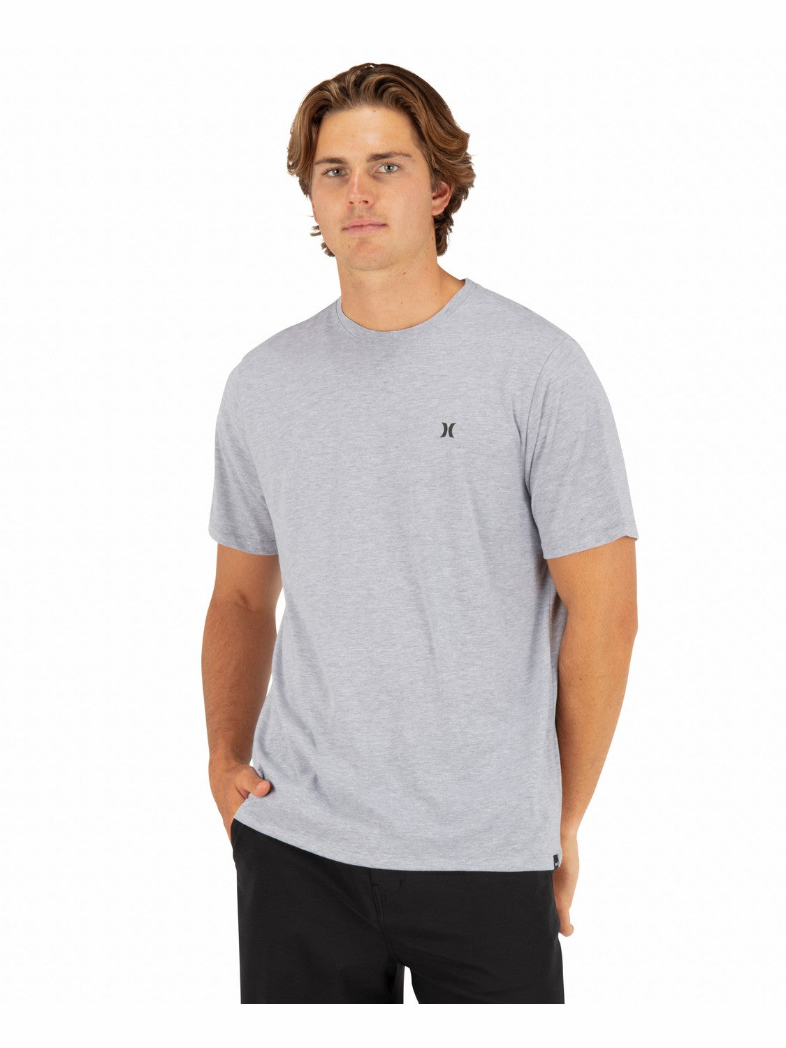 Icon Tee Short Sleeve | Hurley Dark Grey Heather T-Shirts