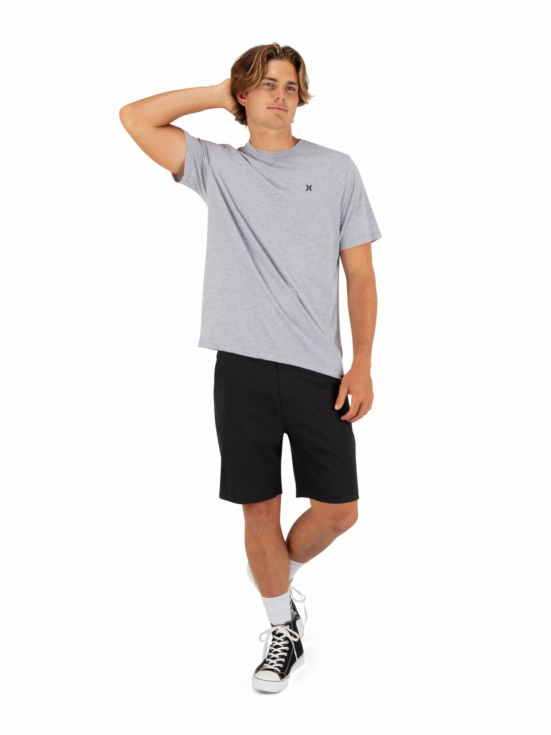 Icon Tee Short Sleeve | Hurley Dark Grey Heather T-Shirts