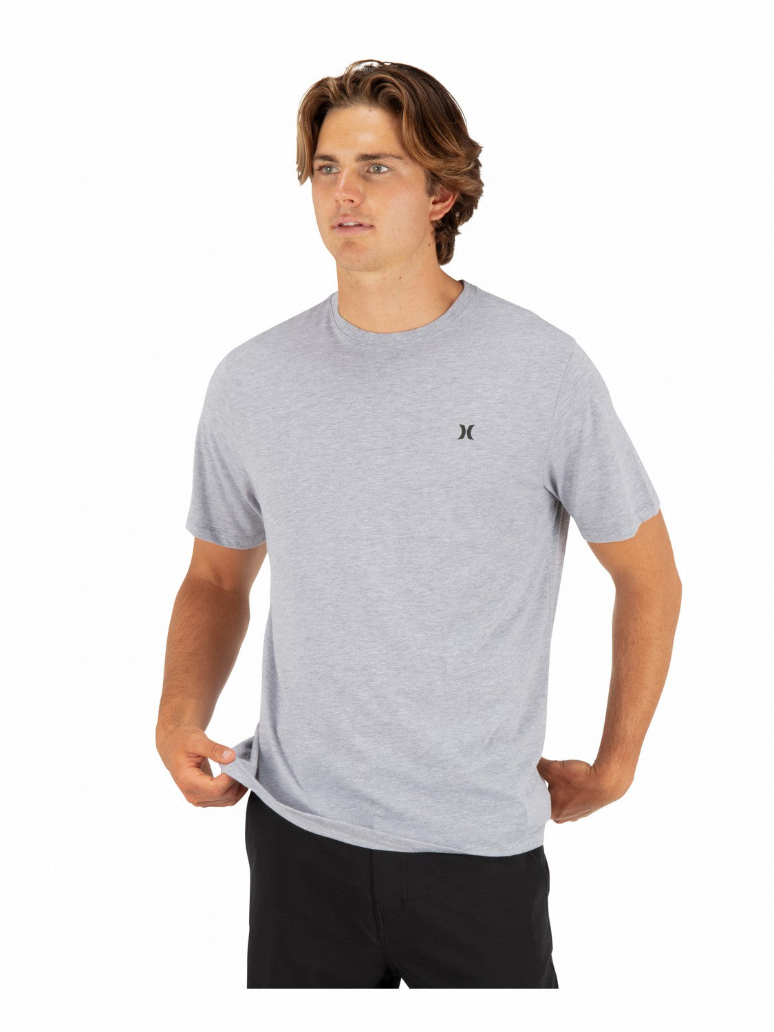 Icon Tee Short Sleeve | Hurley Dark Grey Heather T-Shirts