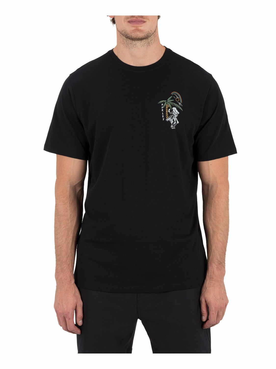 Hula In Paradise Short Sleeve | Hurley Black T-Shirts
