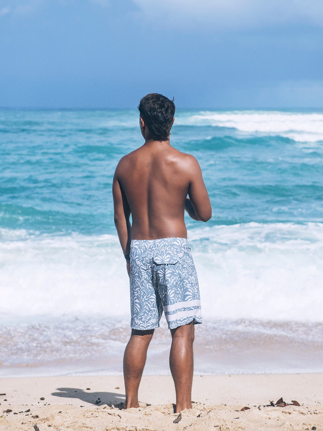 Phantom Eco Block Party Engineered Boardshort 18" | Hurley Great White Boardshorts