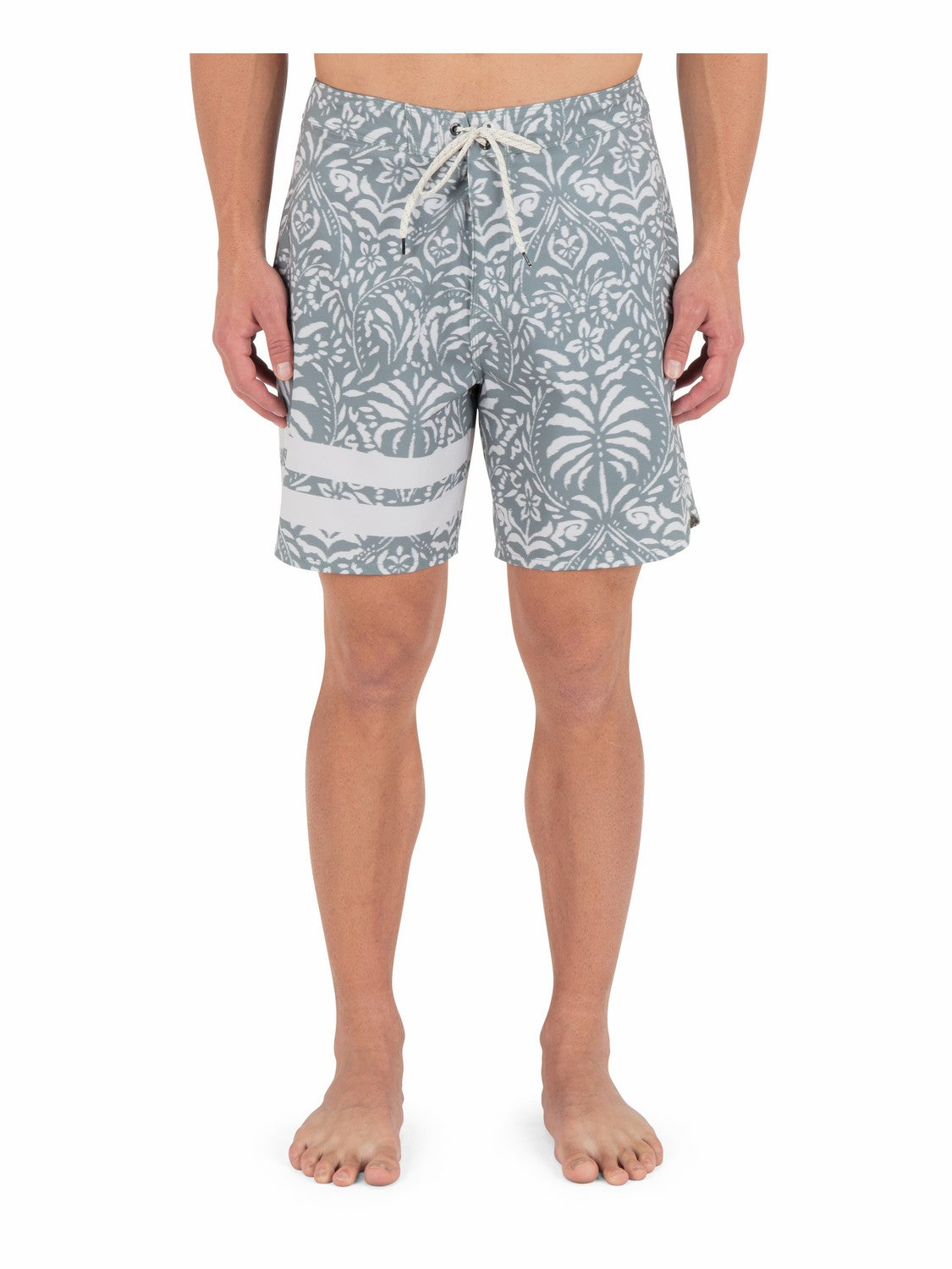 Phantom Eco Block Party Engineered Boardshort 18" | Hurley Great White Boardshorts