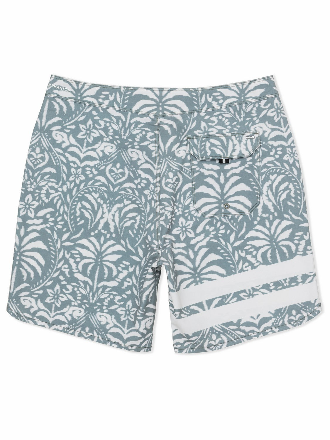 Phantom Eco Block Party Engineered Boardshort 18" | Hurley Great White Boardshorts