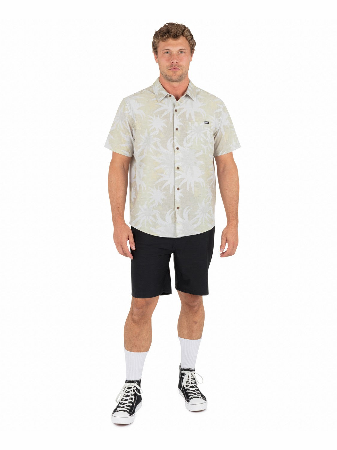 Newport Stretch Short Sleeve | Hurley Hazelnut Button Downs