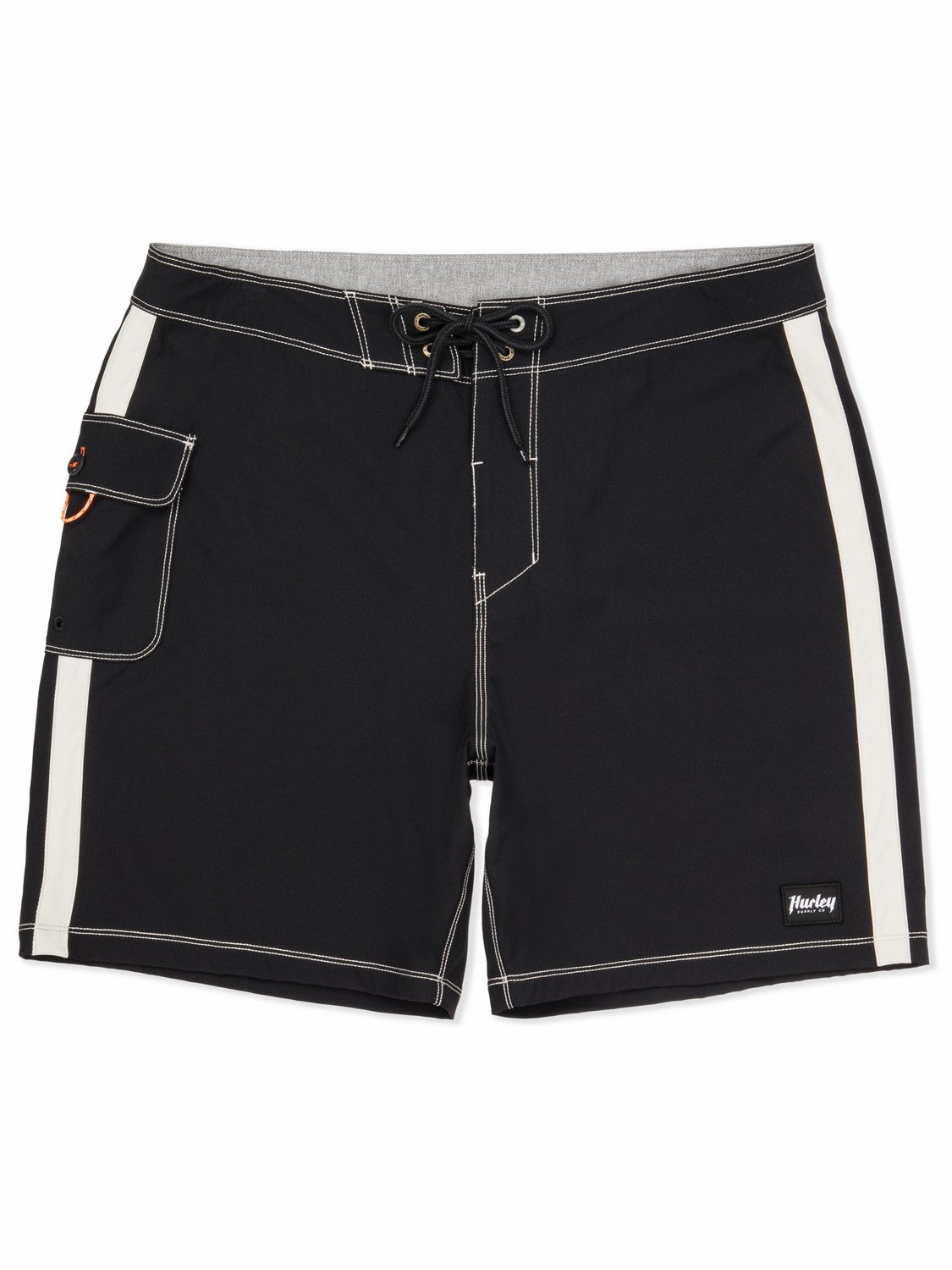 Built Thalia 18" | Hurley Black Boardshorts