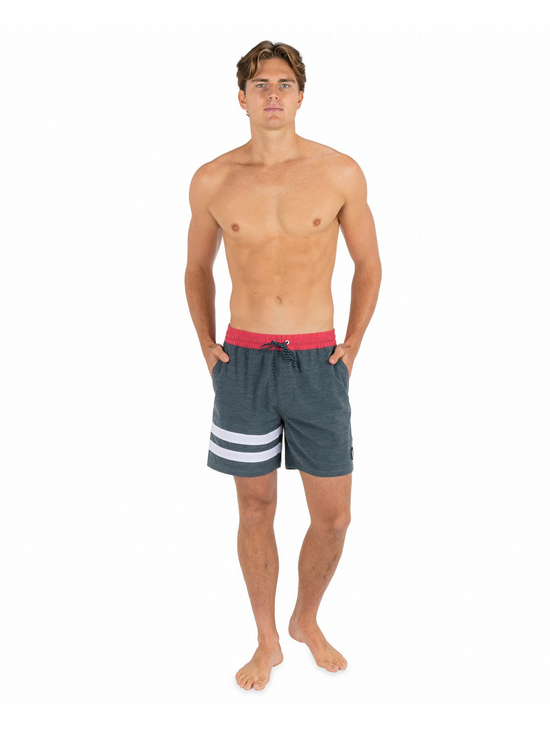 Phantom Eco Block Party Volley 17" | Hurley Armored Navy Boardshorts