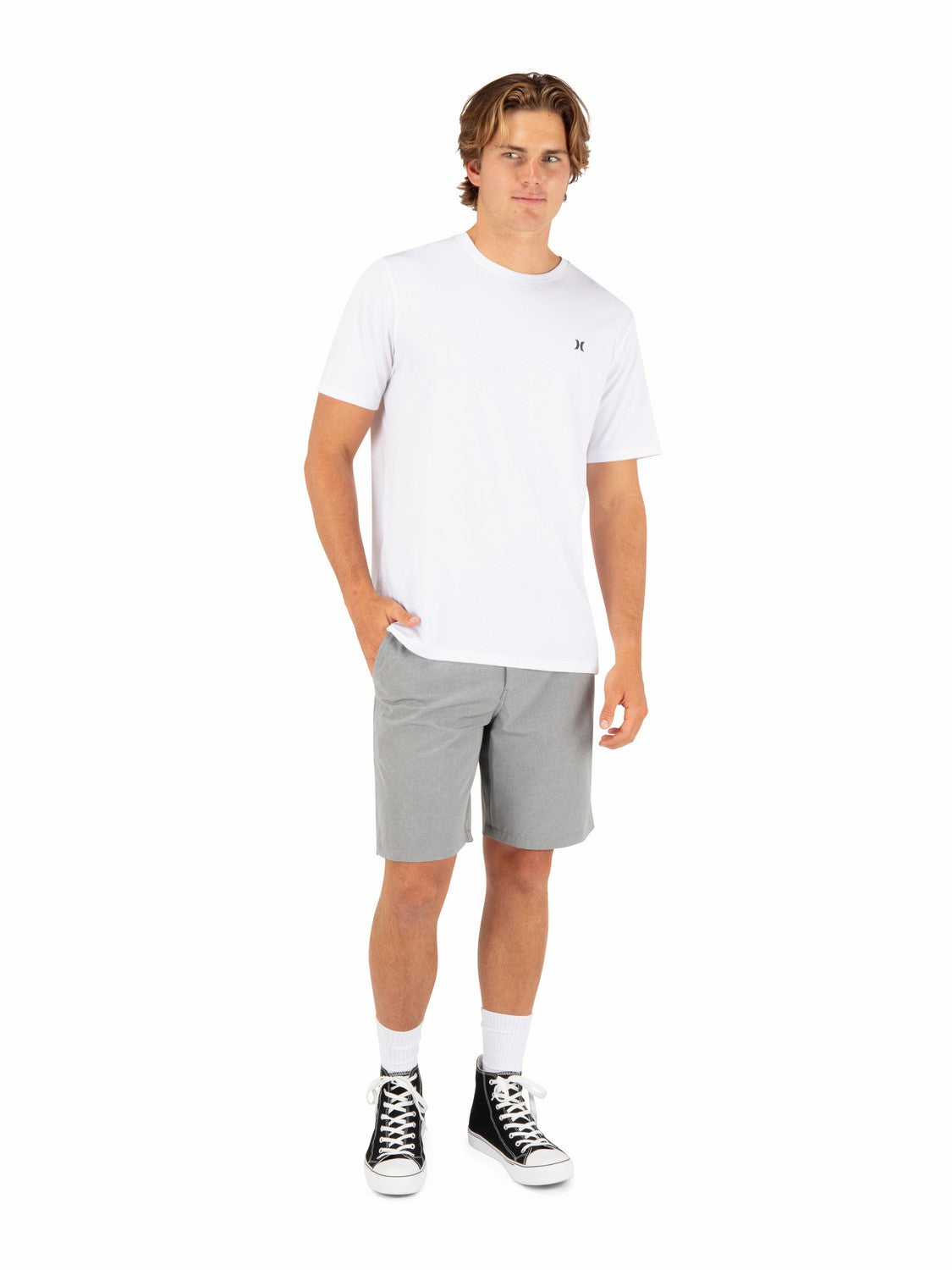 Phantom Microcheck Walkshort 20" | Hurley Black Shorts