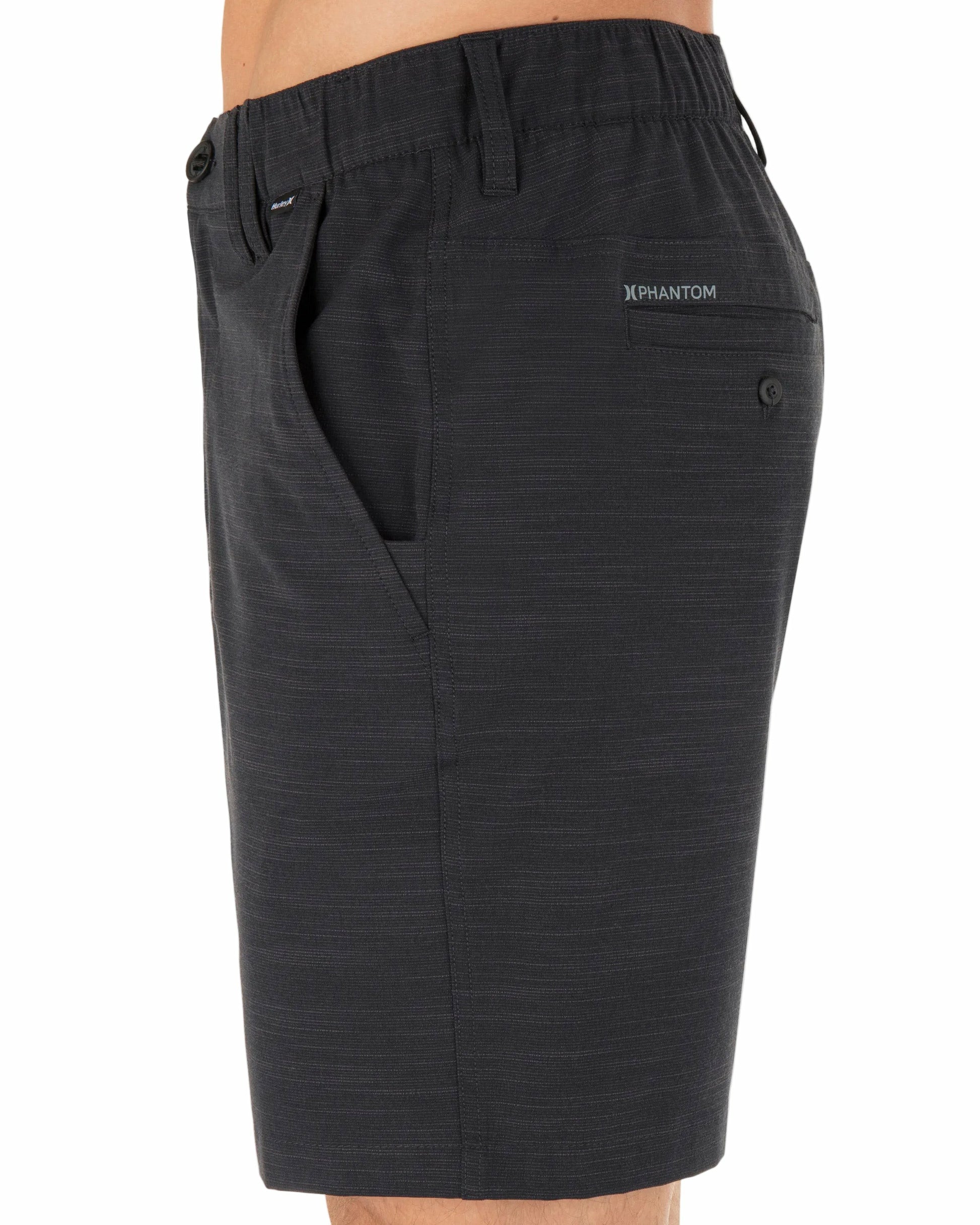 Phantom Slub 3/4 Waistband 18" | Hurley BLACK Shorts