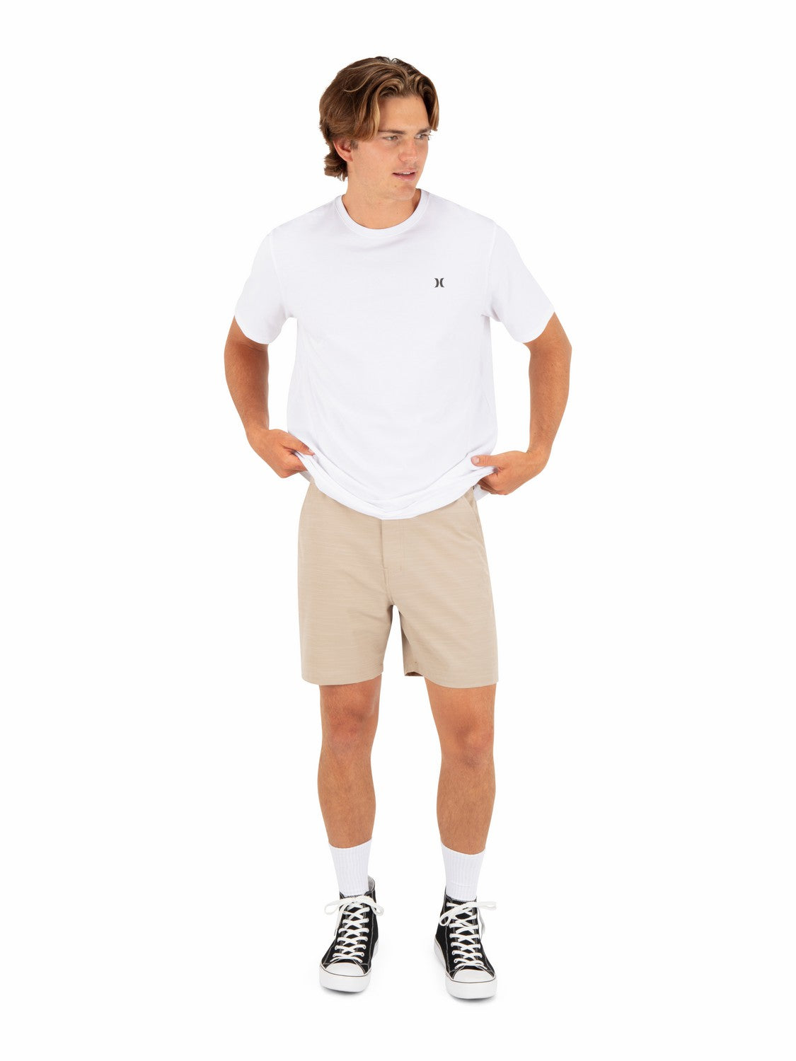 Phantom Slub 3/4 Waistband 18" | Hurley Khaki Shorts