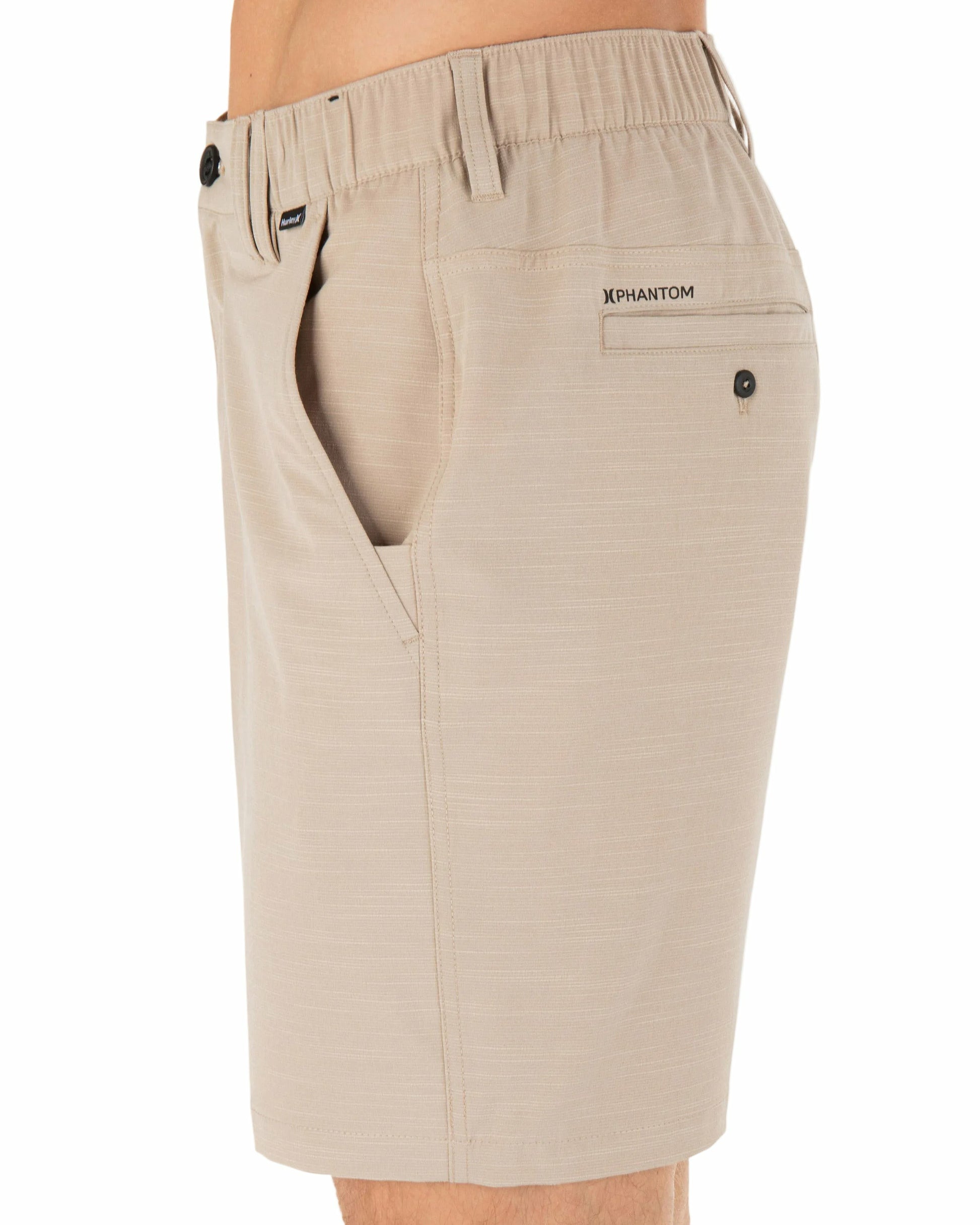 Phantom Slub 3/4 Waistband 18" | Hurley Khaki Shorts