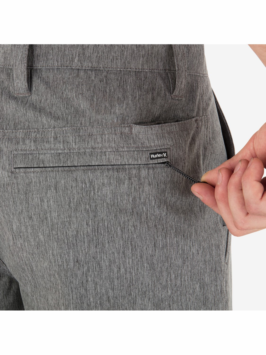 Phantom Heather Walkshort 18" | Hurley Black Heather Shorts