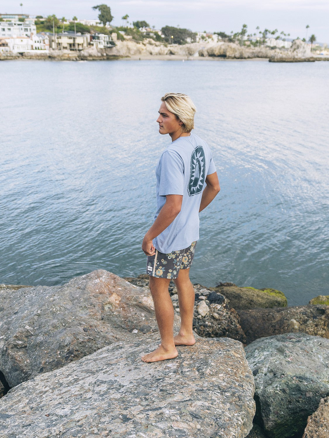 Seclusion Short Sleeve | Hurley Worker Blue T-Shirts