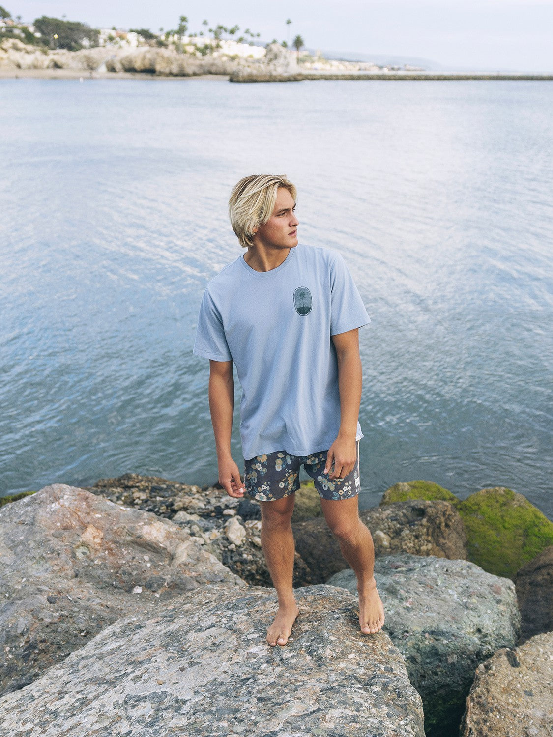 Seclusion Short Sleeve | Hurley Worker Blue T-Shirts