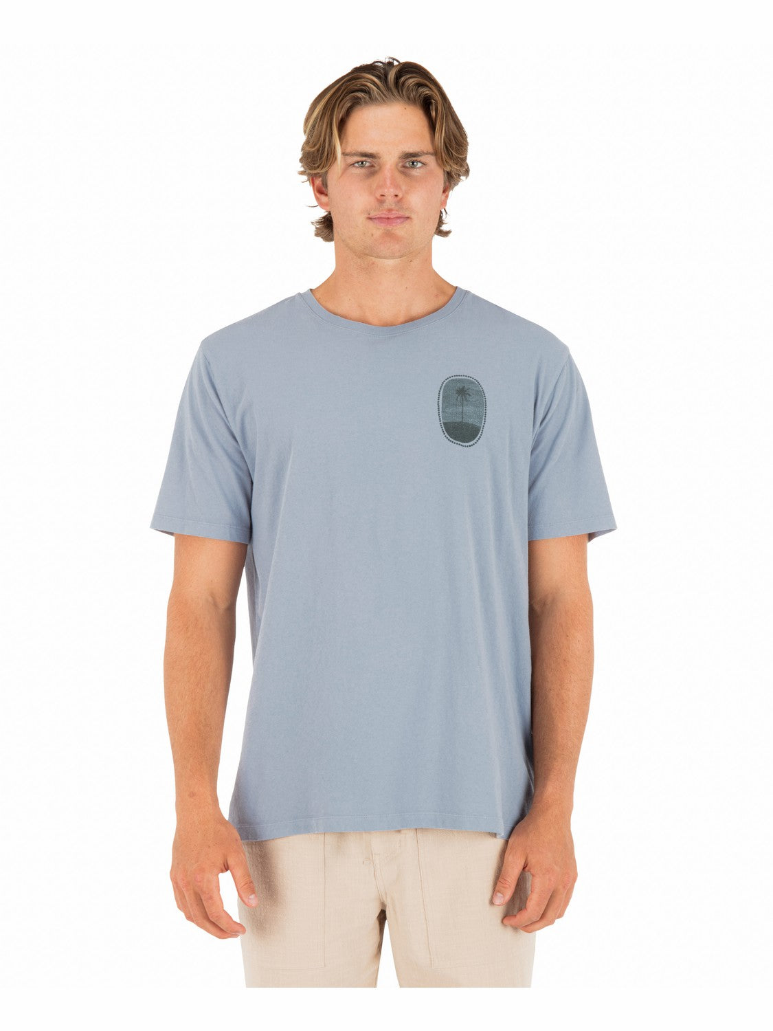 Seclusion Short Sleeve | Hurley Worker Blue T-Shirts