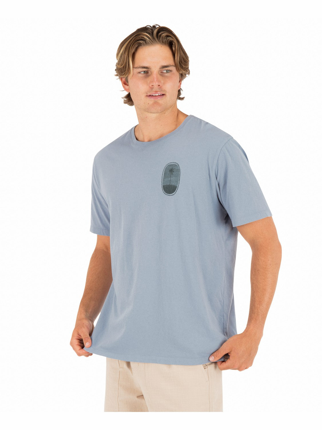 Seclusion Short Sleeve | Hurley Worker Blue T-Shirts