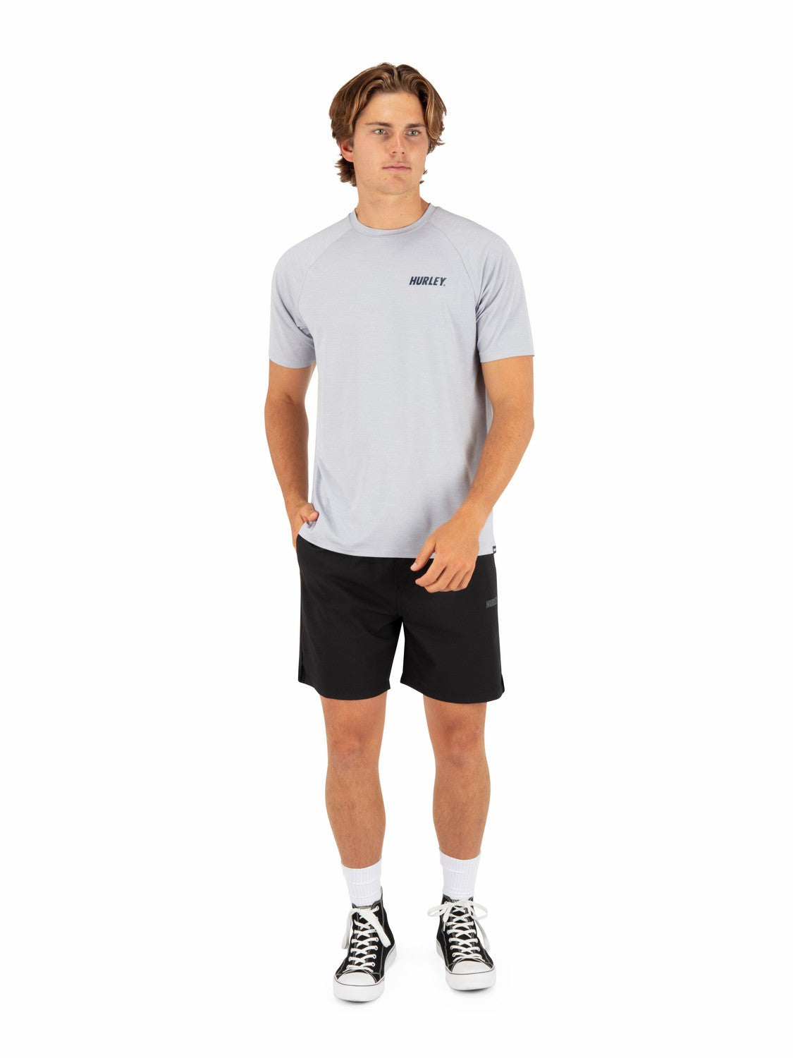 H2O Dri Outback Short Sleeve Top | Hurley Light Asteroid T-Shirts