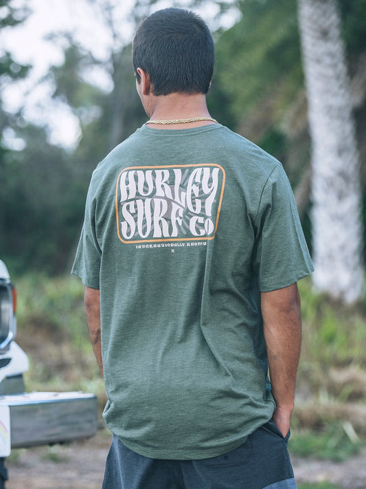 Skyline Slub Short Sleeve | Hurley Charcoal Fern T-Shirts