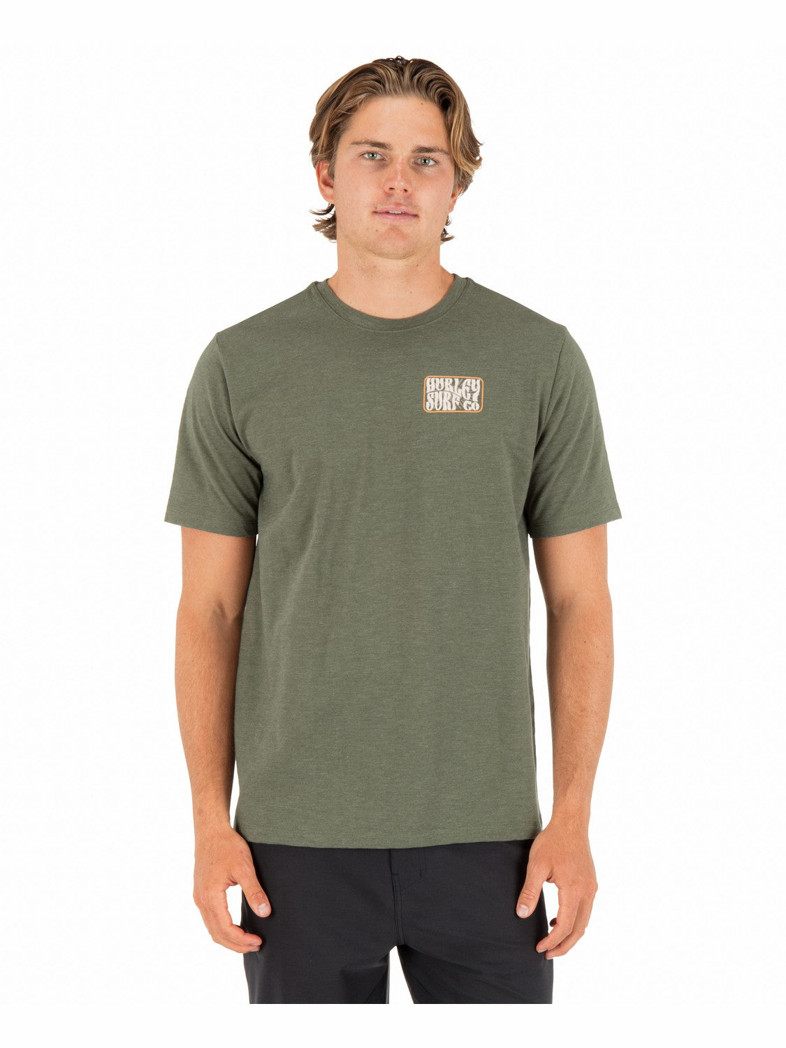 Skyline Slub Short Sleeve | Hurley Charcoal Fern T-Shirts