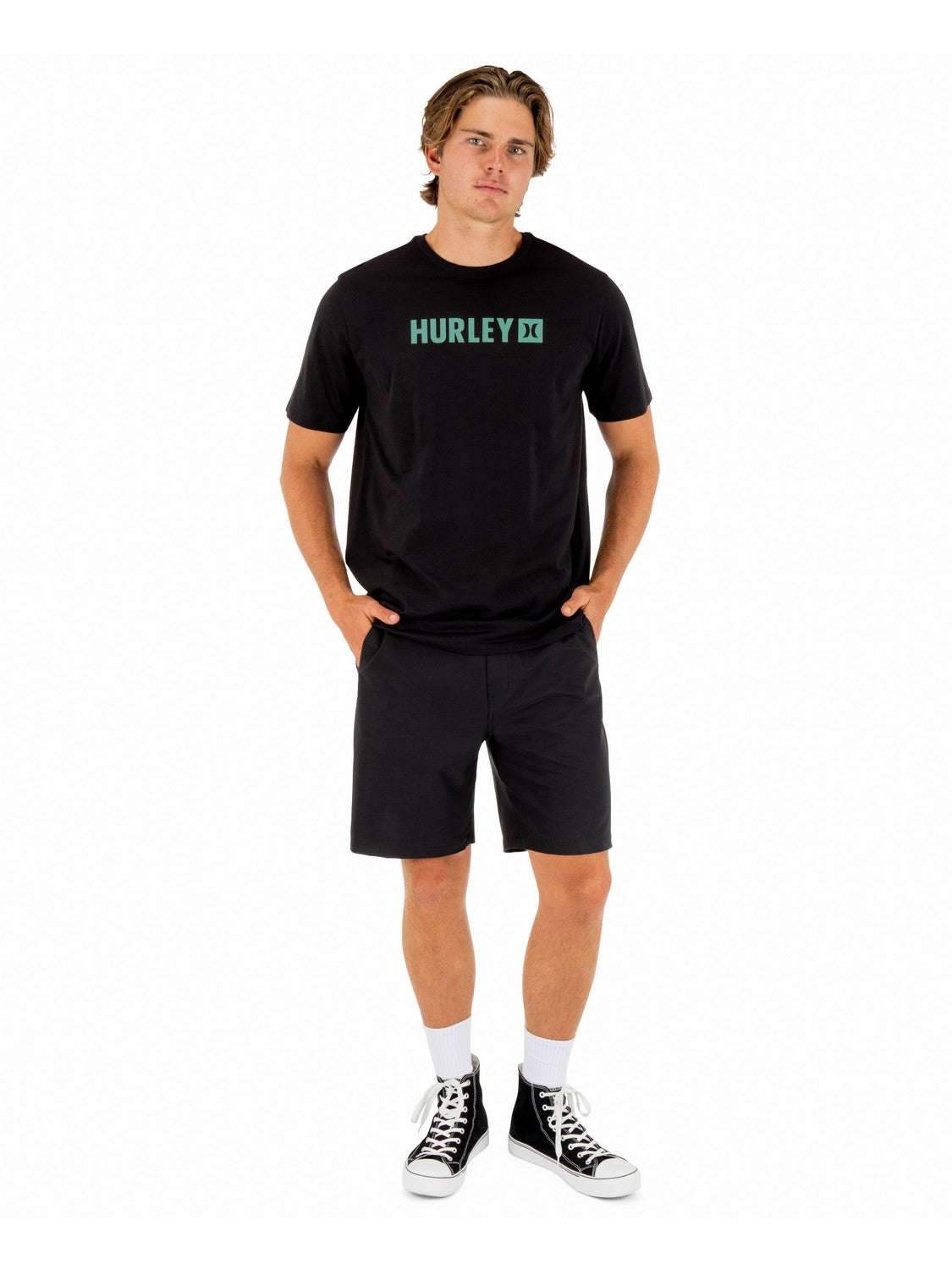 The Box Short Sleeve | Hurley Black T-Shirts