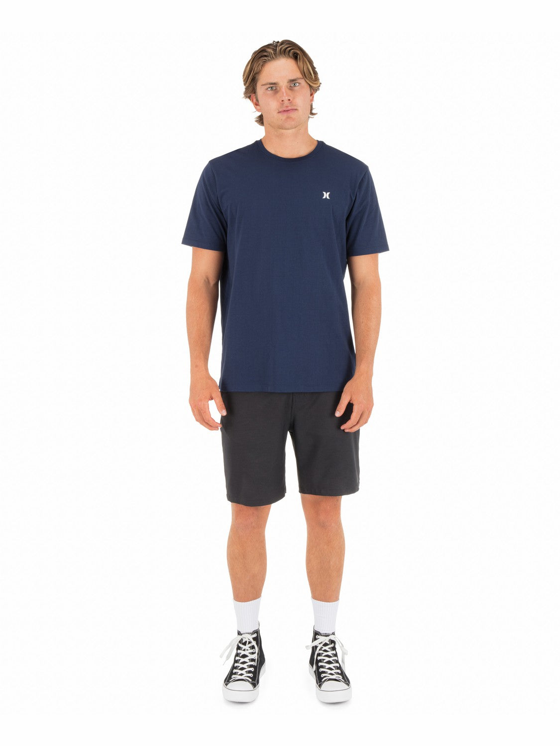 Icon Tee Short Sleeve | Hurley Obsidian T-Shirts
