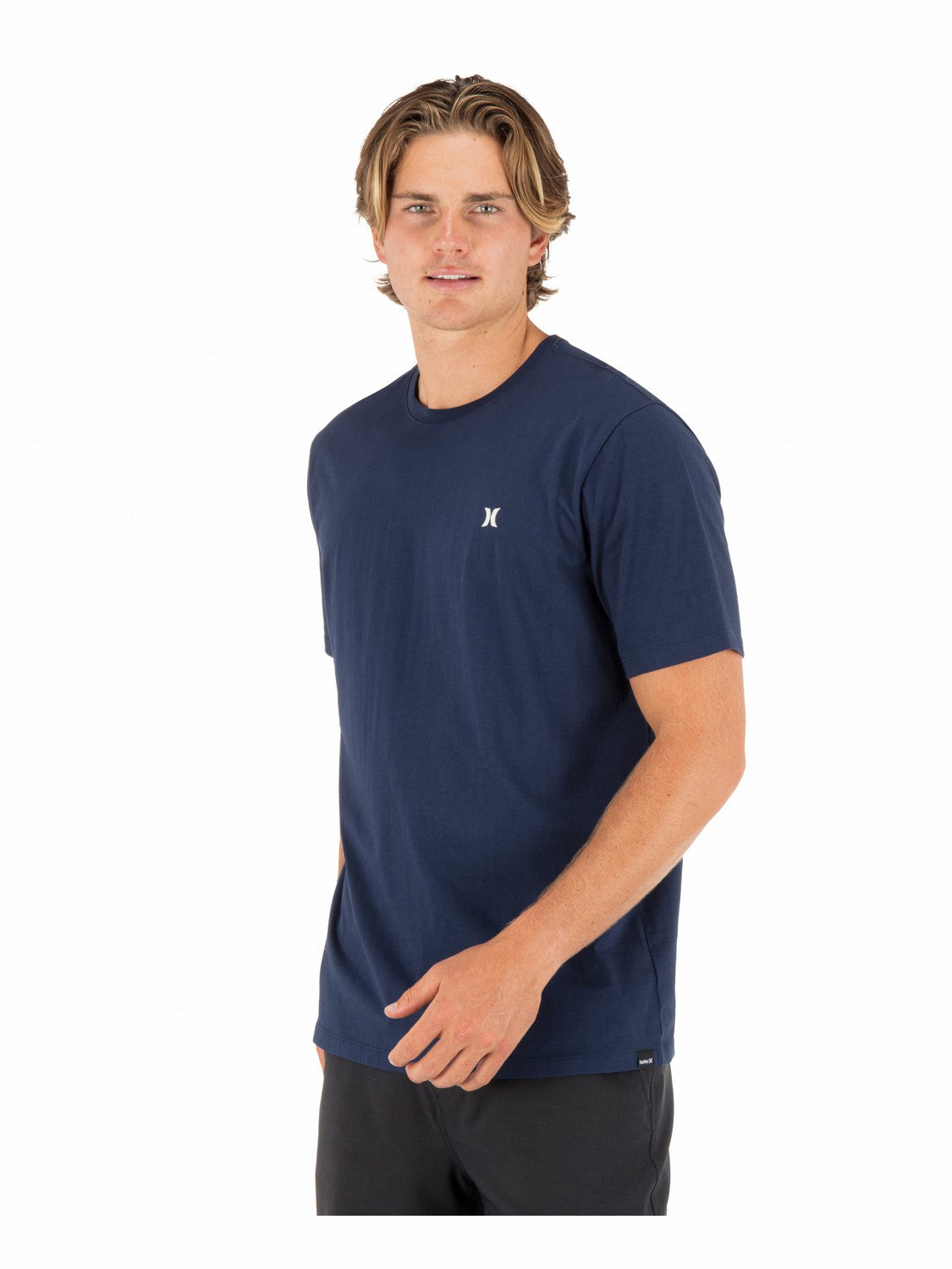 Icon Tee Short Sleeve | Hurley Obsidian T-Shirts