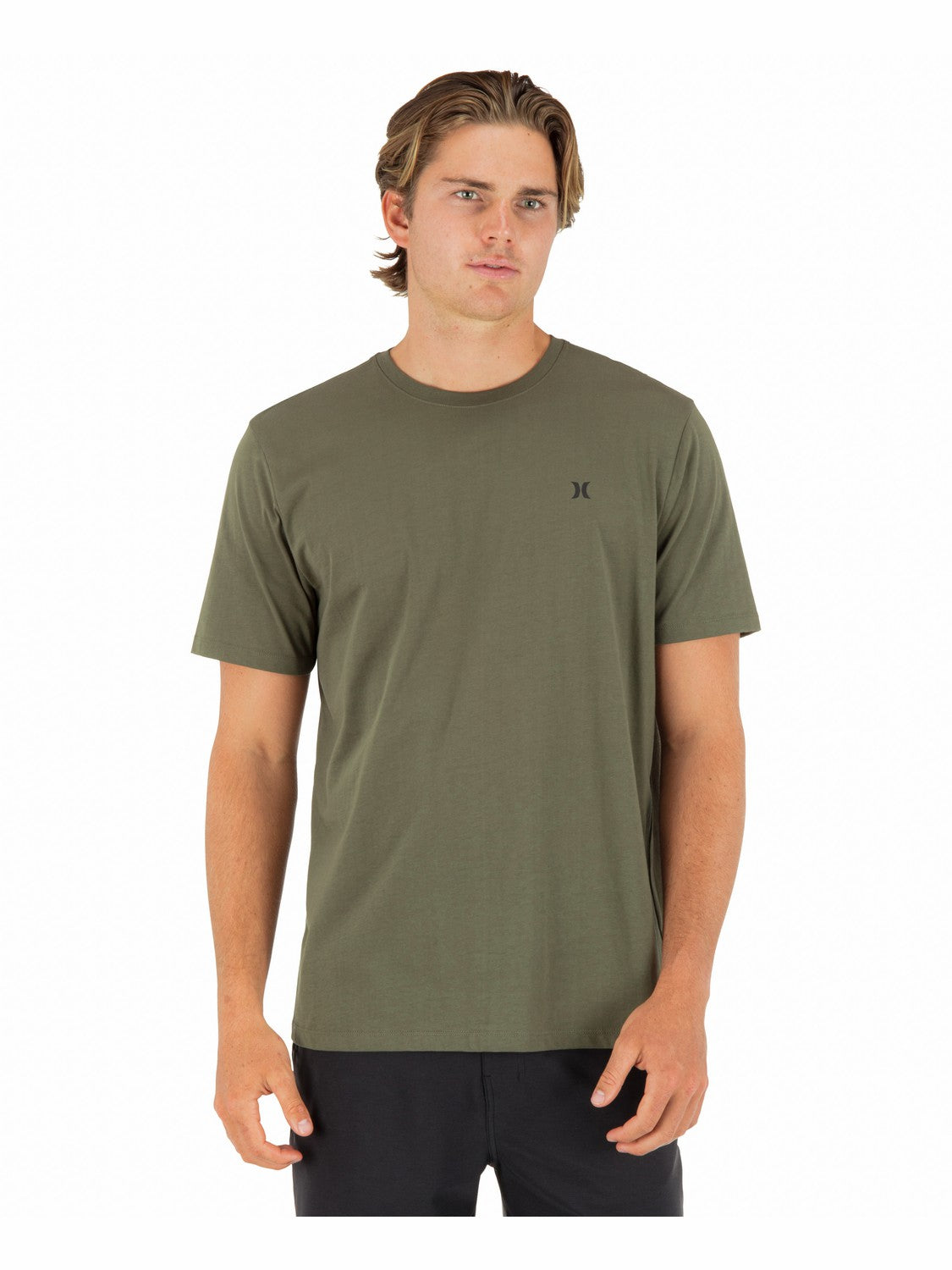 Icon Tee Short Sleeve | Hurley Olive T-Shirts
