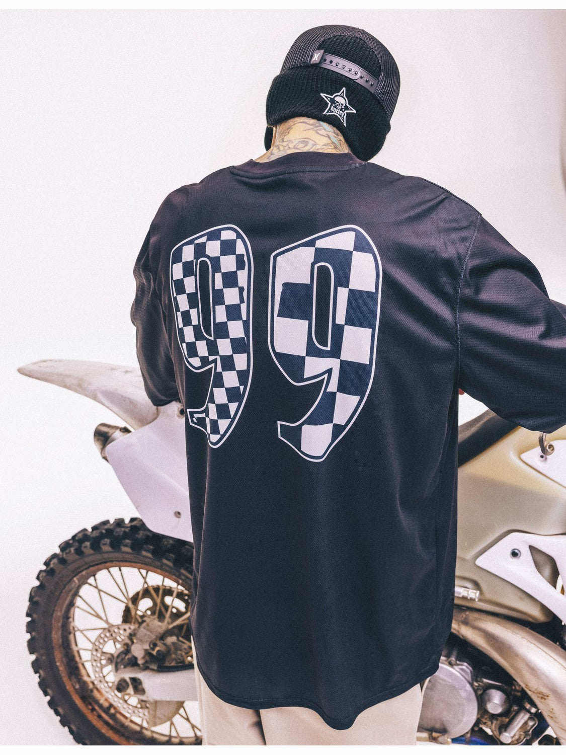 Hurley x Travis Barker Check Out Long Sleeve Jersey | Hurley BLACK Long Sleeves