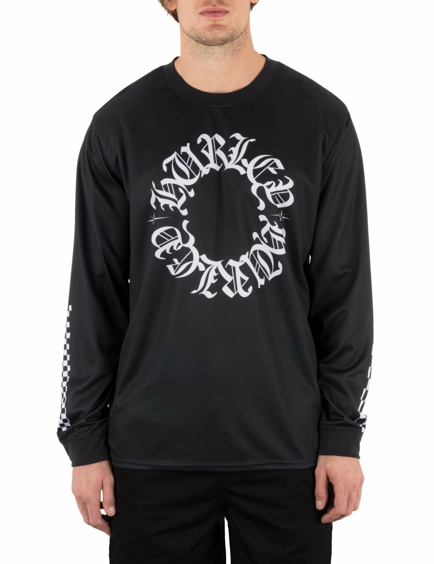 Hurley x Travis Barker Check Out Long Sleeve Jersey | Hurley BLACK Long Sleeves