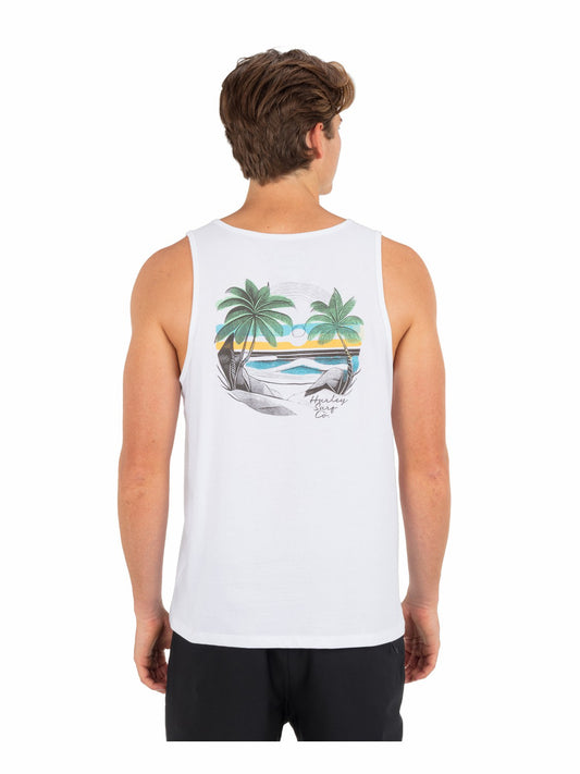Island Time Tank | Hurley White Tank Tops