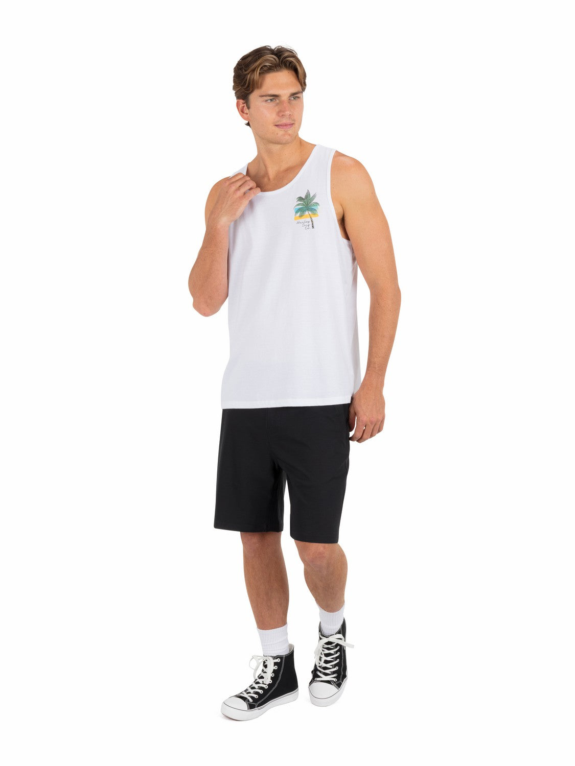 Island Time Tank | Hurley White Tank Tops