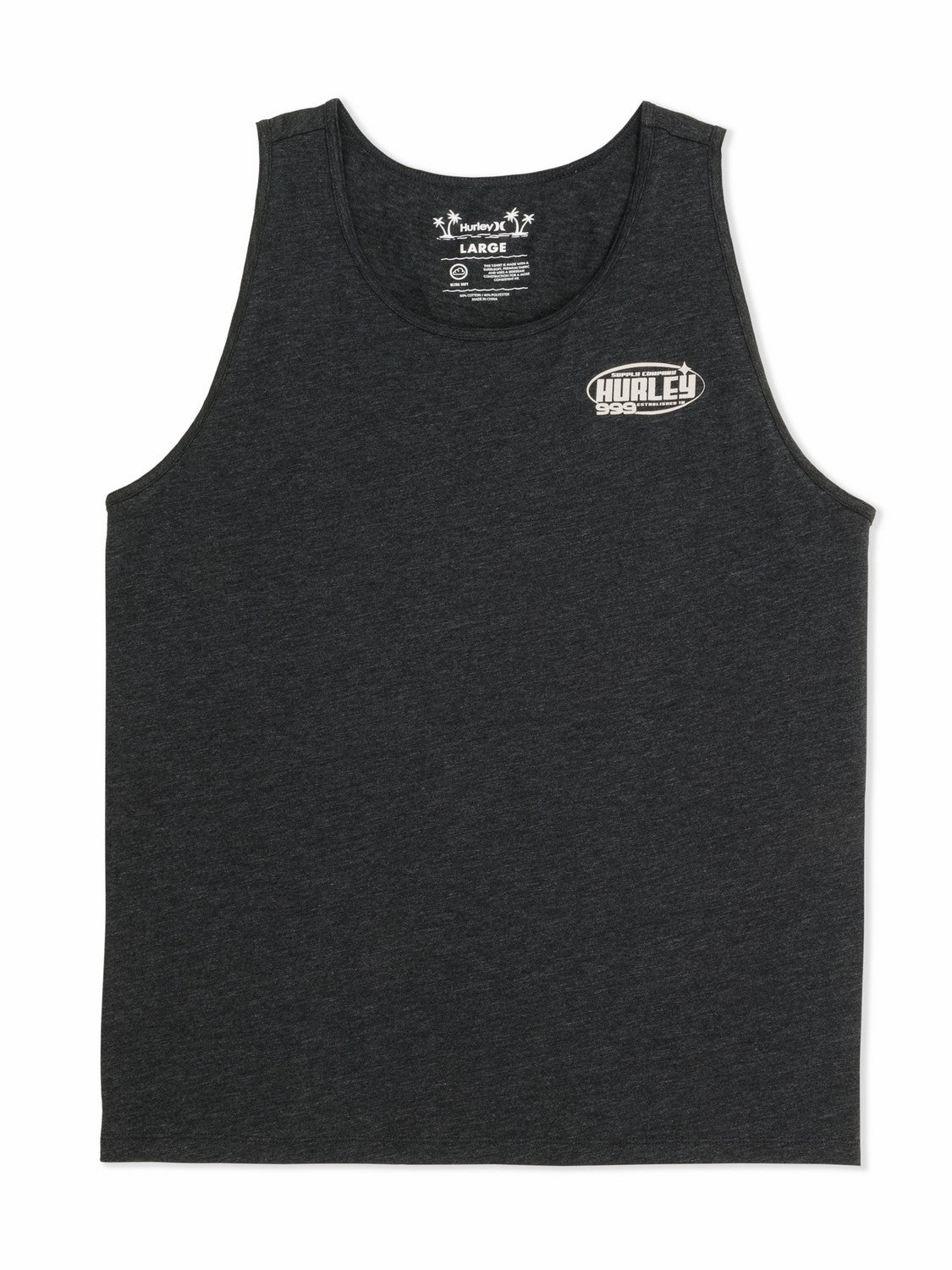 Speed Stars Slub Tank | Hurley Black Heather Tank Tops