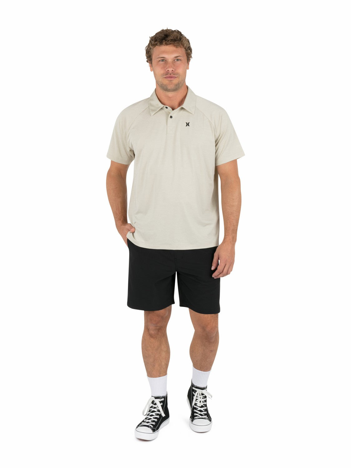 H2O Dri Outback Short Sleeve Polo | Hurley Bone Polo Shirts